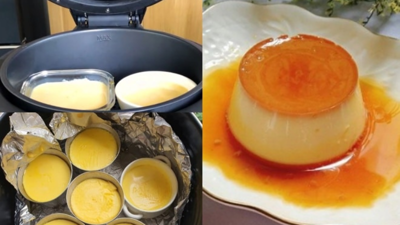 cách làm bánh flan không cần hấp