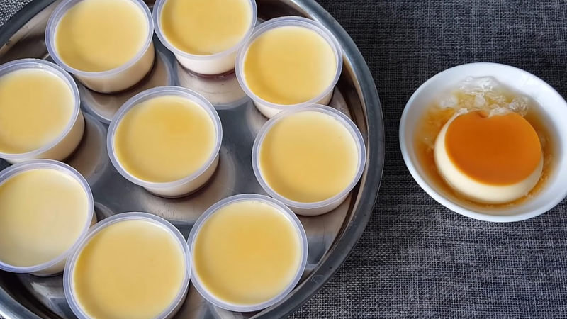 cách làm bánh flan sữa đặc