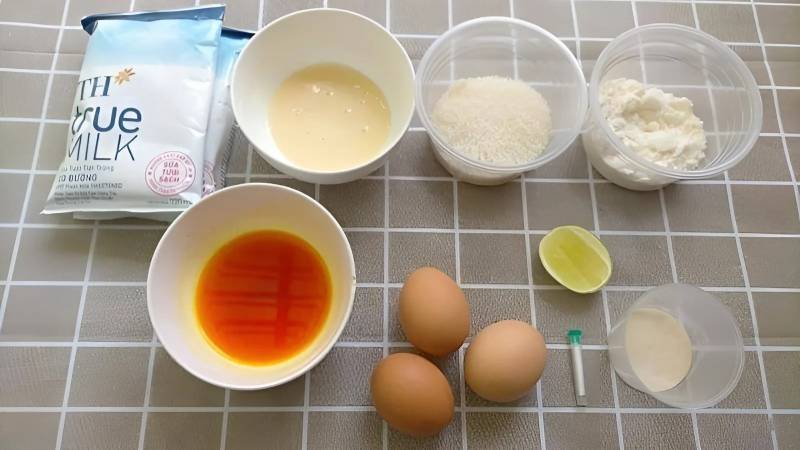 nguyên liệu làm bánh flan cho bé